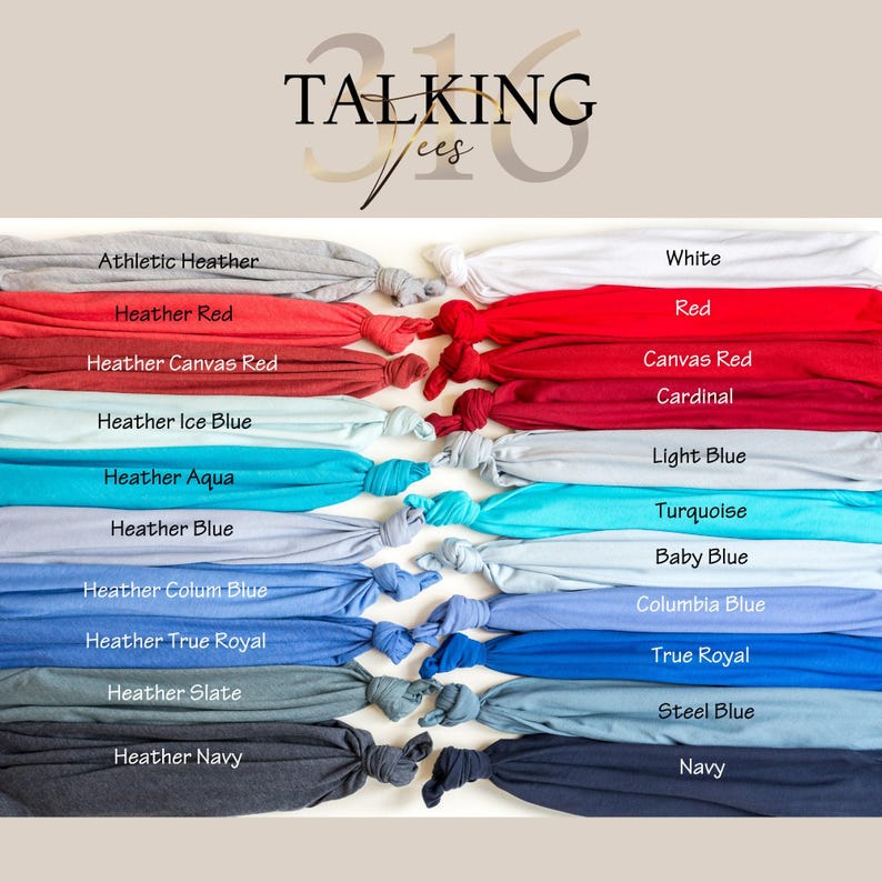 a collection of 16 different colored t-shirts, each with a unique color and design, arranged in a grid-like pattern.