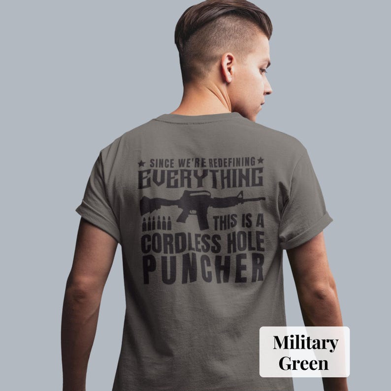 Cordless Hole Puncher T-Shirt: Political Freedom Shirt image 3