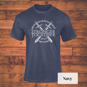 Iron Sharpens Iron | Christian Shirts For Men | Iron Sharpen Iron Proverbs 27:17 | Workout Shirt | Christian Gift Men | Fathers Day Gift