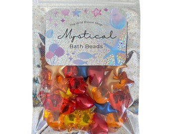 Party Mix - 32 Pieces - Mystical Bath Oil Beads Pearls Gift for Mom Sister Friend