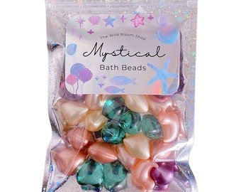 Unicorn Mix - 30 Pieces - Mystical Bath Oil Beads Pearls Gift for Mom Sister Friend