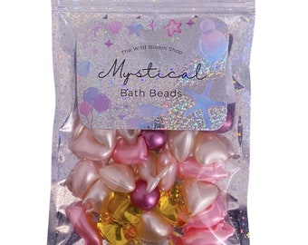 Bath Time Mix - 30 Pieces - Mystical Bath Oil Beads Pearls Gift for Mom Sister Friend