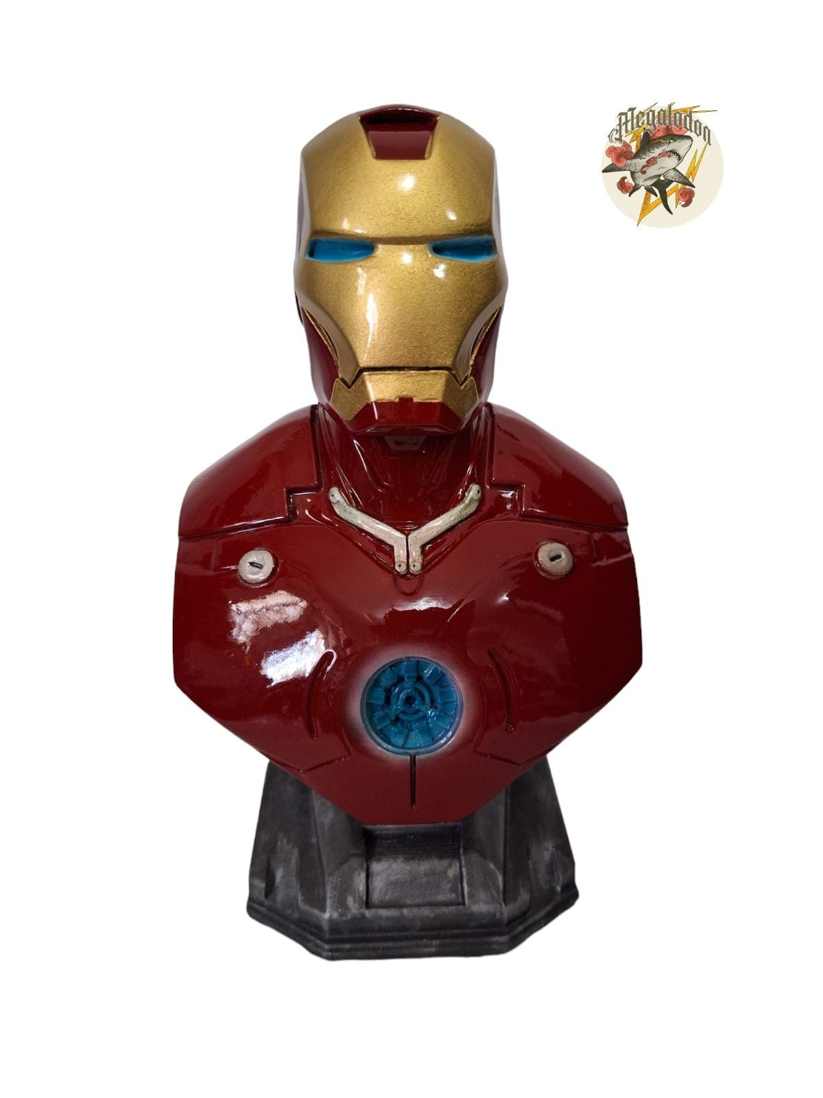 iron man helmet bust Mark 7 Life Size Statue Queen Studios bend the tabs Iron Man MK50 Helmet |