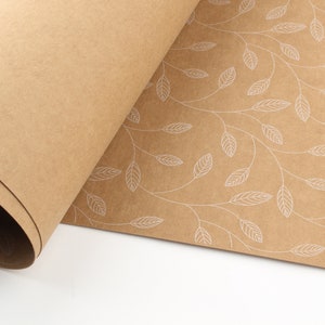 Carta Kraft tex lavabile di design, pelle vegana, Snappap, tessuto impermeabile, dimensioni da 75cmx100cm (29,5"x 39,4")