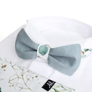 Papillon da uomo, accessorio moda eco, papillon per matrimonio boho, cravatte, realizzato in carta Kraft lavabile / SnapPap / pelle vegana