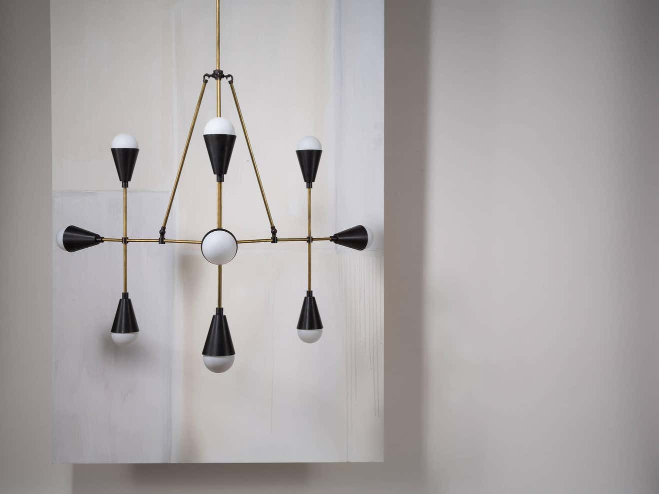 9 Lights Modern Brass Sputnik Chandelier Pendant Fixture - Etsy
