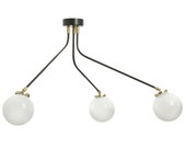 Contemporary 3 Lights Articulating Globe Ceiling Pendant Lighting Fixture