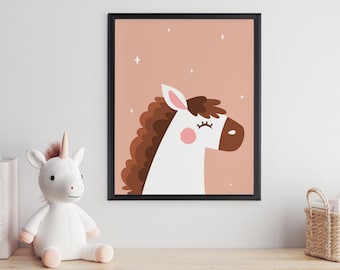 Unicorn Wall Art | Unicorn Wall Decor | Nursery Decor | Unicorn Prints for Girls Bedroom | Pictures for Girls Room | Rainbow Prints