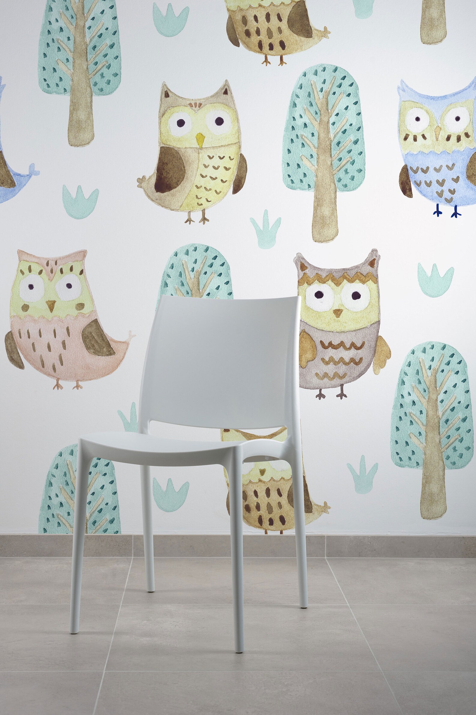 Owl Child World Kids Room Self-adhesive Wall Decor Eco - Etsy