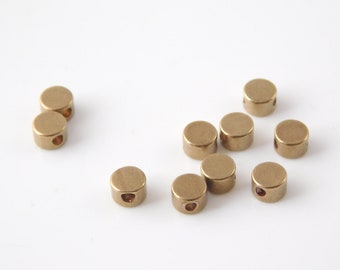 10 stuks Mini Schijfkralen Messing