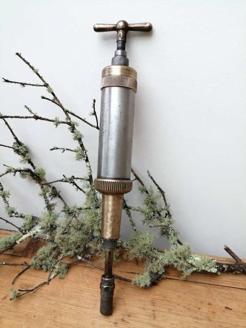 Vintage Tecalemit Screw Action Grease Gun Etsy