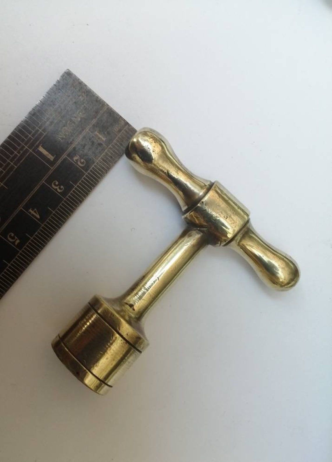 Antique Brass Winding Key Clockwork Square Clock Tap Key Etsy