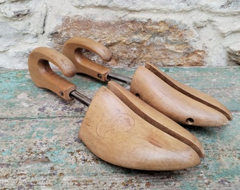 Vintage Church's Wooden Sprung Shoe Trees - Size 9.5 to 11