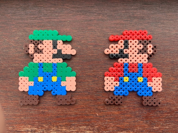Mario and Luigi Hama Beads