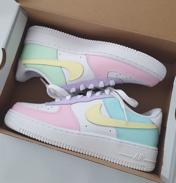 molino clima Arashigaoka Nike Air Force 1 'Pastel Paradise' - Etsy España