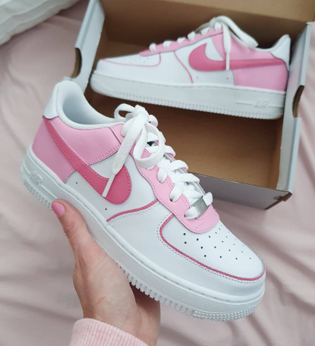Nike Air Force 1 'pink' - Etsy