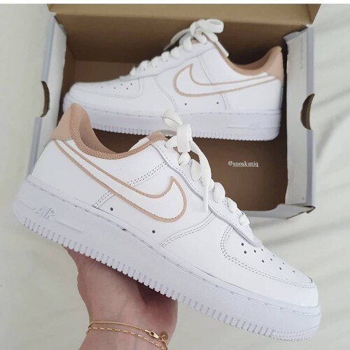 Nike Air Force 1 'tan' Etsy