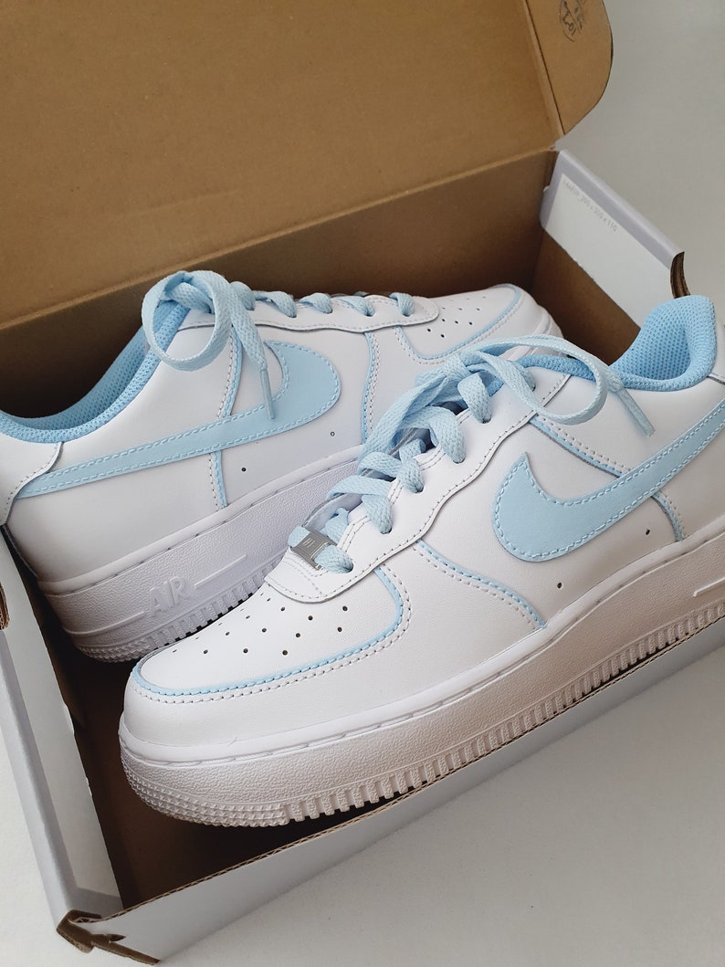 Nike Air Force 1 'baby Blue' - Etsy