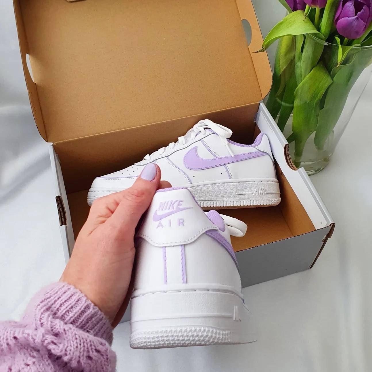 Lila nike hotsell air force