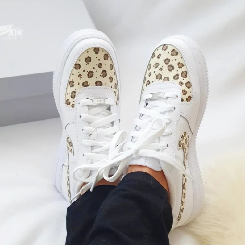 custom leopard air force 1