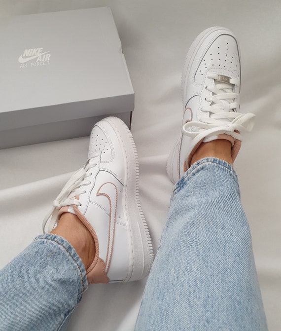 Nike Air Force 1 'tan' - Etsy