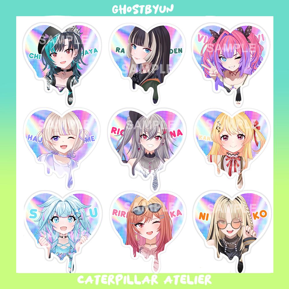 DEV_IS ホロライブ 3Dハート アクリルキーホルダー - Etsy 日本