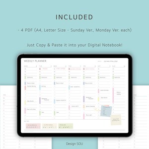 Undated Printable Weekly Hourly Planner Sheet | Horizontal | Digital ...