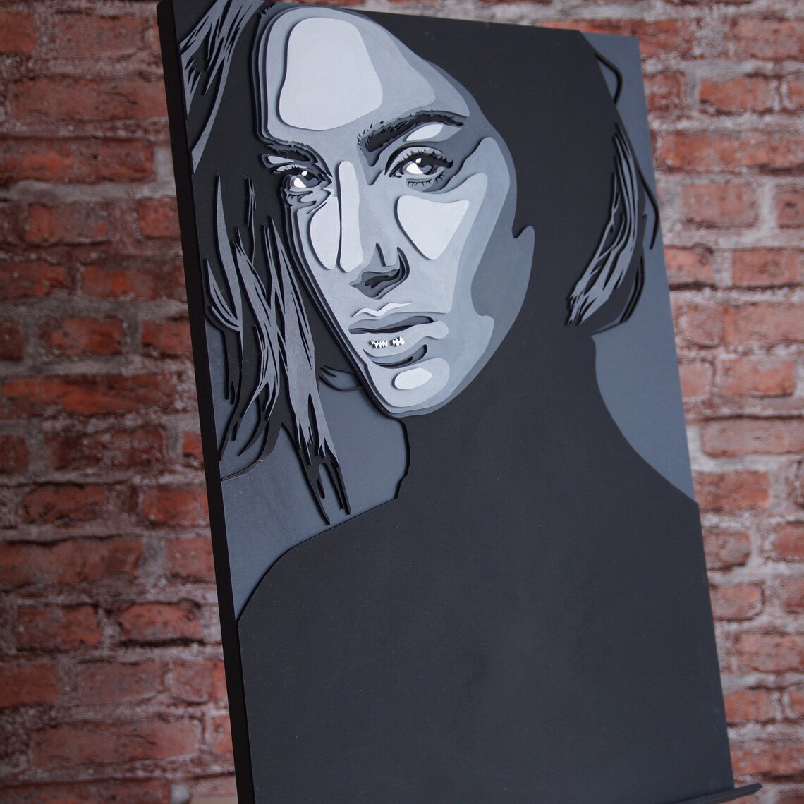 Wood portrait Portrait from photo Personalized Portrait Etsy