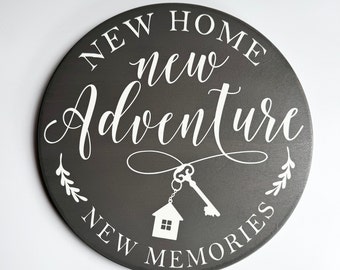 New Home Sign, Moving In Gift, Home Decor