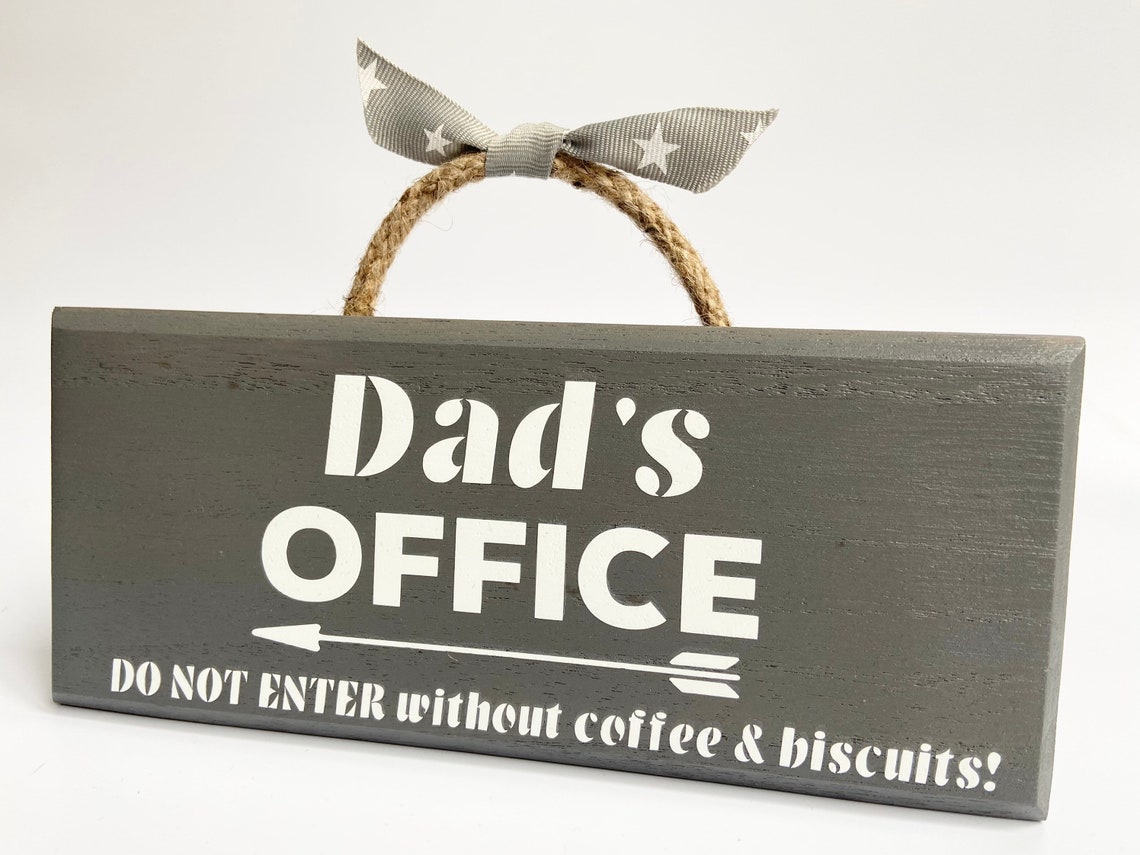Office sign Dads Office Daddys Office Fathers Day gift Etsy