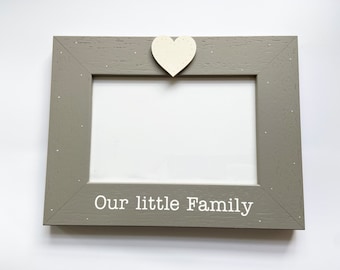 Wooden Photo frame, Family Photo Frame, Heart Photo Frame, Family Gift, Memories Frame