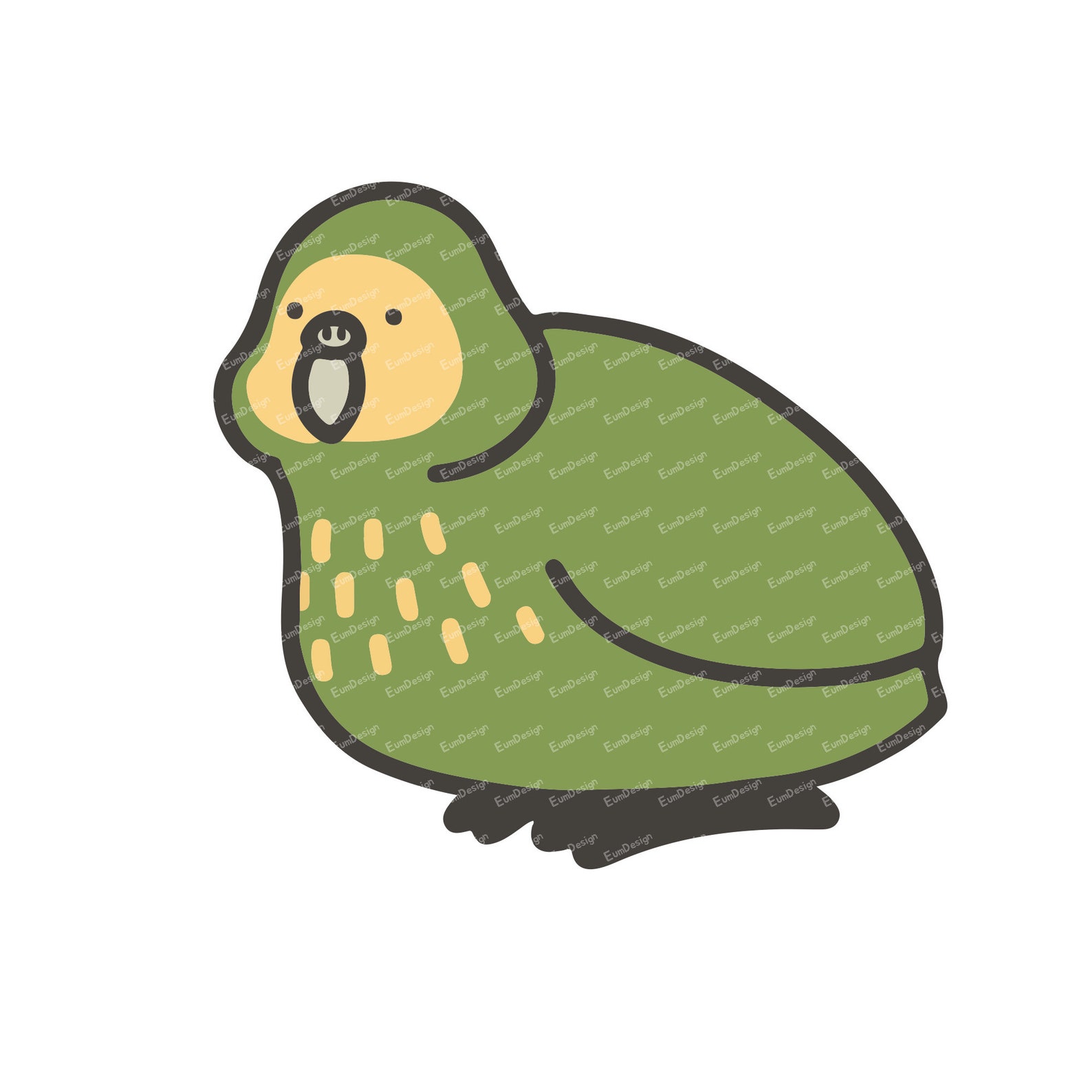 Cute Kakapo Image Cut File svg, Jpg, Png, Pdf, Eps - Etsy