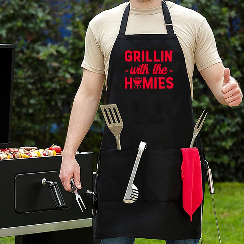 Personalized Apron for Men Apron with Pockets Custom Chef Etsy