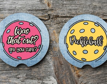 Rose e Milho Pickleball Car Coasters PNG Design Digital para. Sublimação