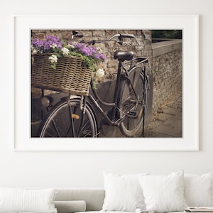 Brügge Belgien Fotografie Druck | Fahrrad mit Blumen (Digitaler Download)