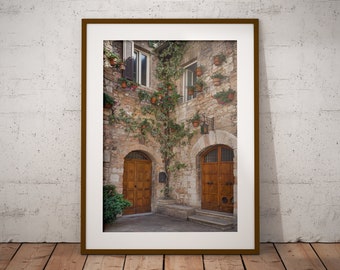 House in Assisi, Umbria | Italy Travel Photo Prints for download | Italian Series Nº9 | Perfect to decorate your house or your Airbnb/STR