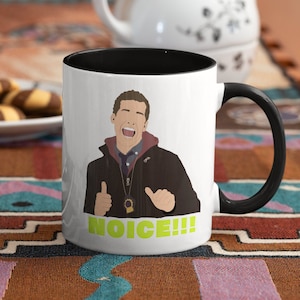 Brooklyn Nine Nine Jake Peralta « Noice » Mug bicolore brooklyn 99 mug brooklyn 99 cadeau brooklyn 99 impression jake peralta brooklyn 99 anniversaire