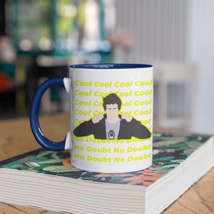Brooklyn Nine Nine Jake Peralta „Cool Cool Cool…“ Tasse mit lustigem Zitat, zweifarbige Tasse, Brooklyn 99-Tasse, Brooklyn 99-Fangeschenk, Brooklyn 99-Geburtstag