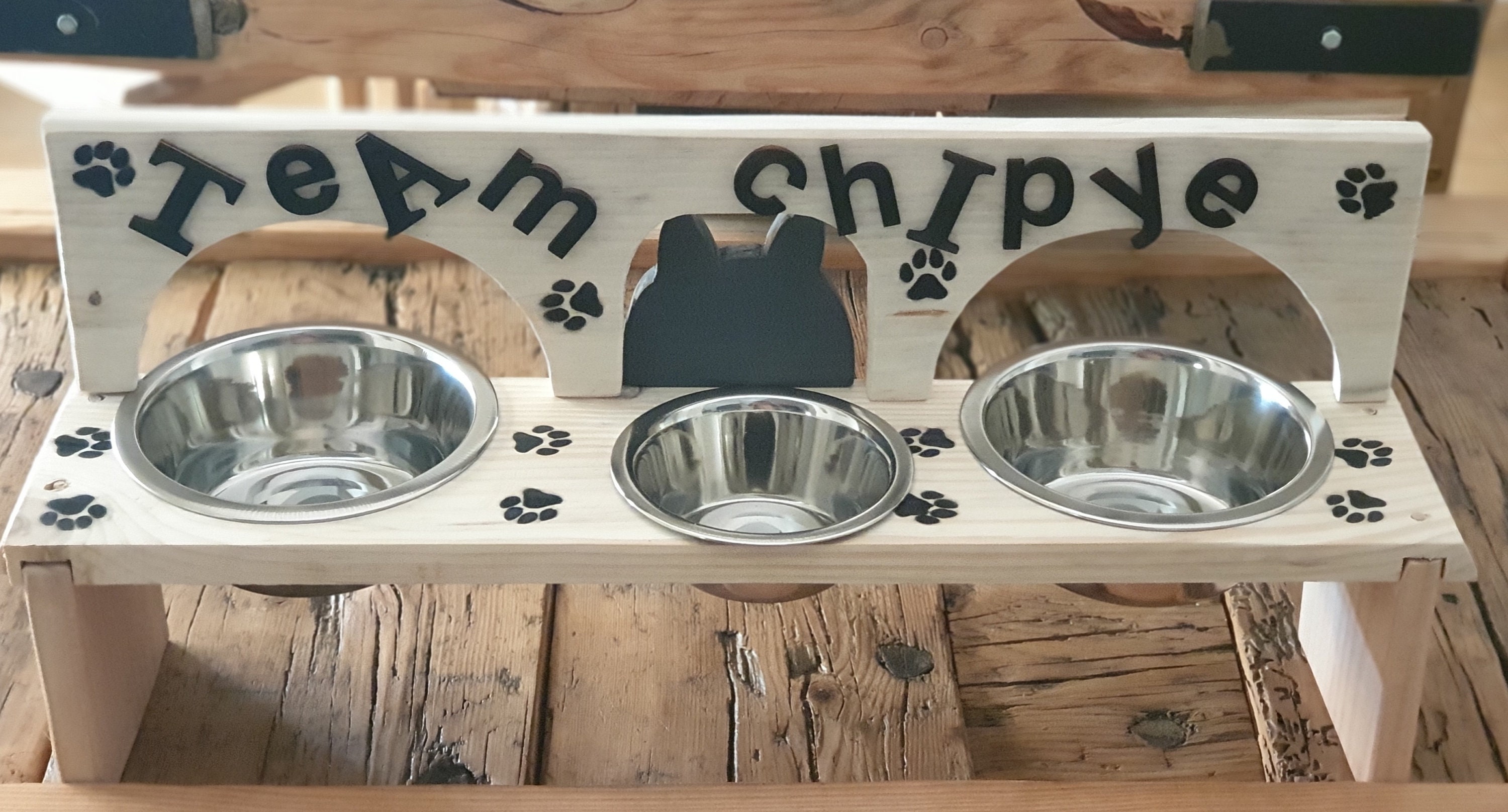 Bar à Minous, Mangeoire Pour Chats, Stand de Cuvettes Repas Chats