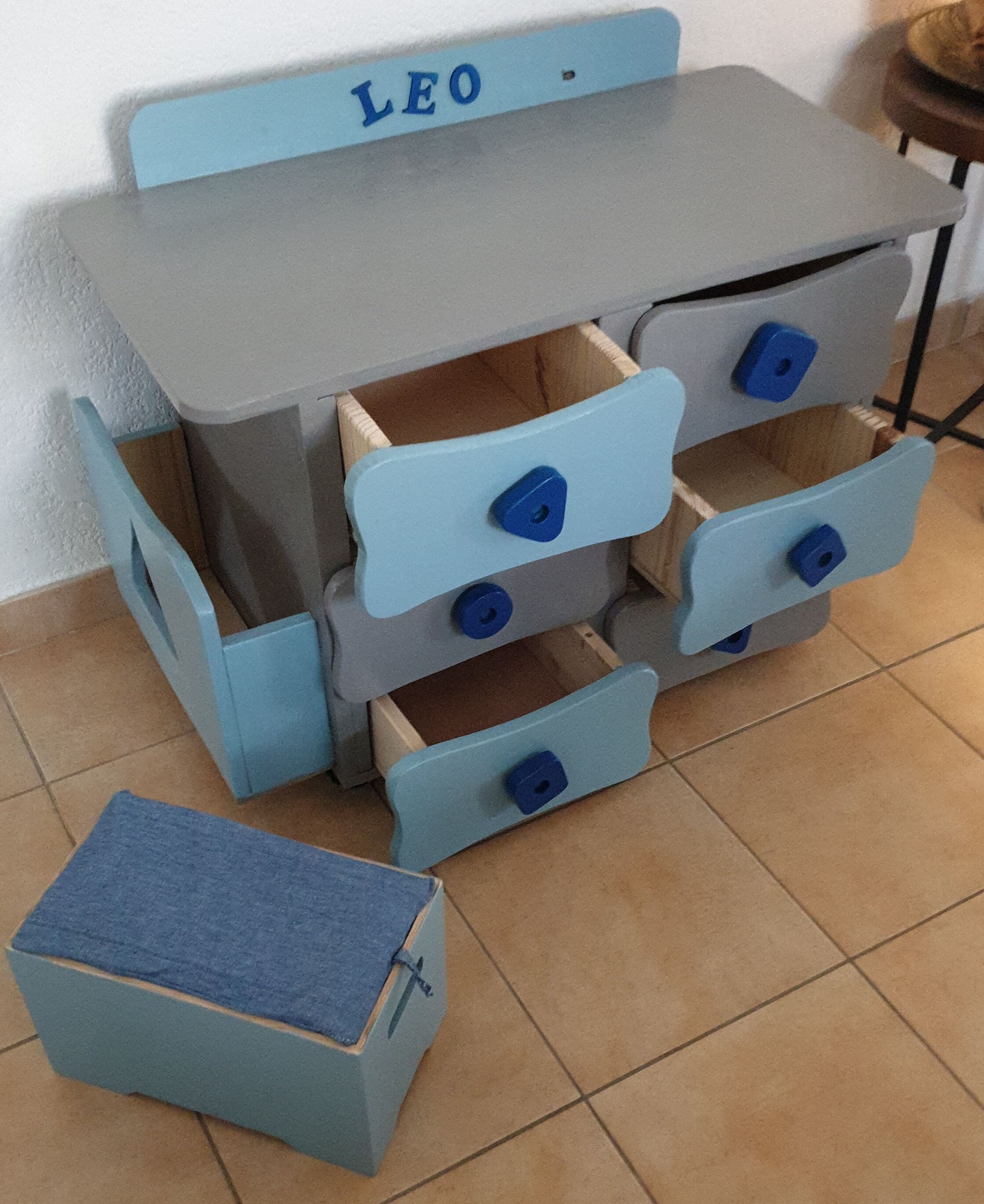 Mon Premier Coffre, Pour Jeux Enfant, Mobile, Malle à Jeux, Commode,