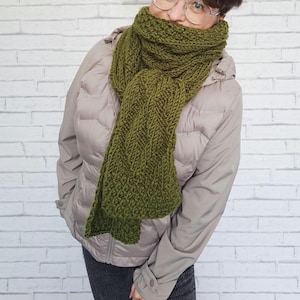 German instructions for knitting a scarf for beginners, knitting instructions for a scarf PDF download, knitting pattern for a winter scarf, knitting pattern for women and men