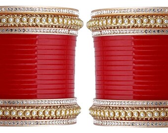 Bridal Chooda / Indian Wedding / Kundan Chooda / Bridal Bangles / Indian Chura / Punjabi Chura / Sikh Wedding / Punjabi Wedding / Sikh Chura