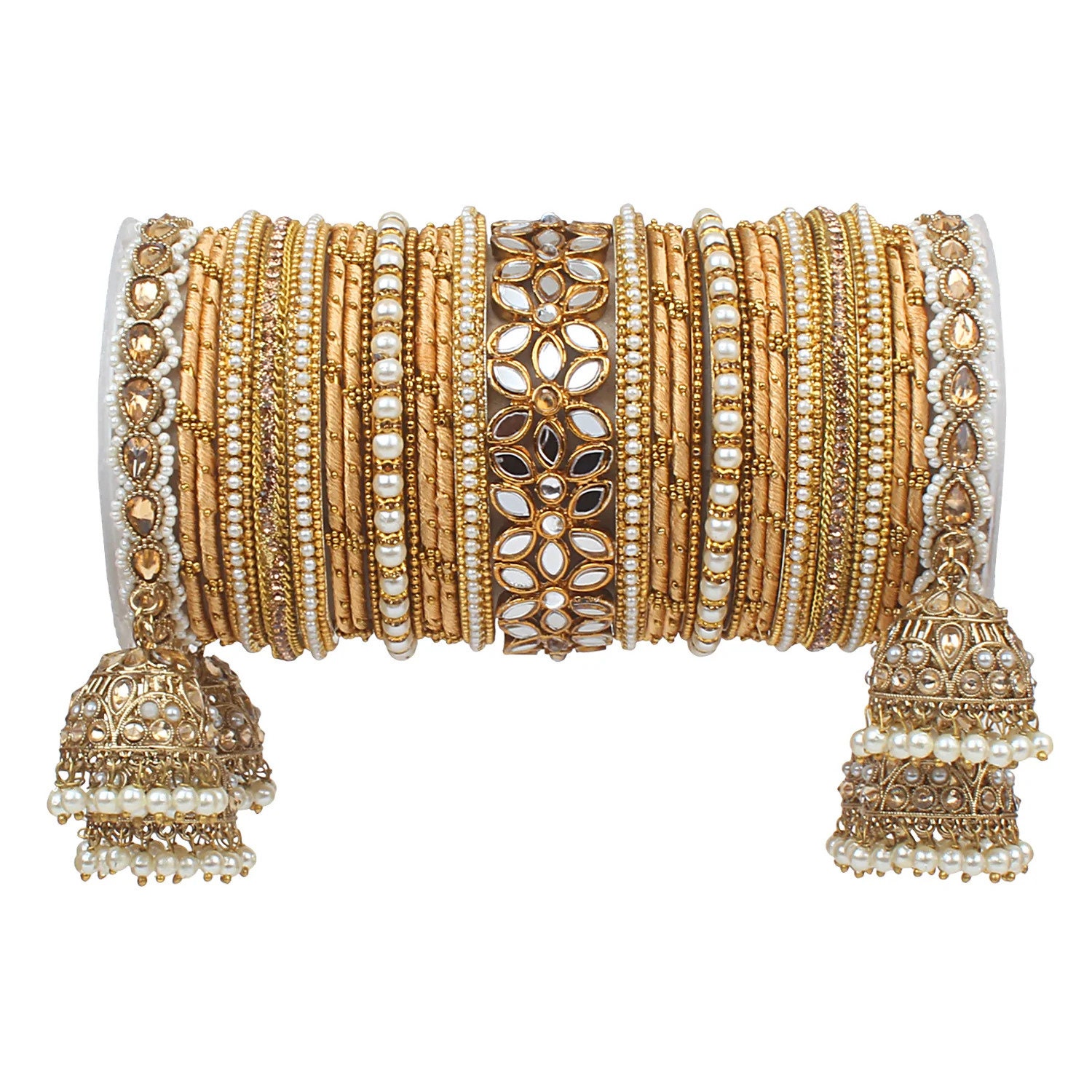 Wedding india Multicolour Beads Silver Bangles With Latkan at Rs 135/pair  in Amritsar