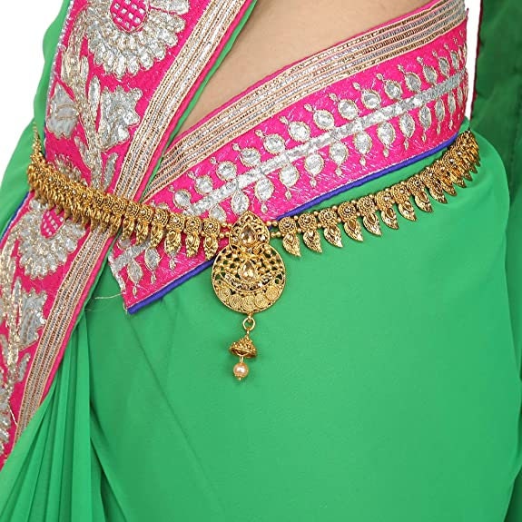 Stylish Gold Plated Temple Kamarband Belly Chain Vaddanam