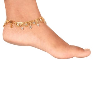 Traditional Gold Plated Thin String Anklet Handcrafted Payal/anklets ...