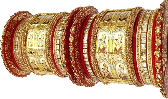 Radha Krishna Bridal Rajasthani Fashion Chura Sets Rajputi Chuda