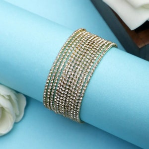Stone Studded Bangle Etsy Australia