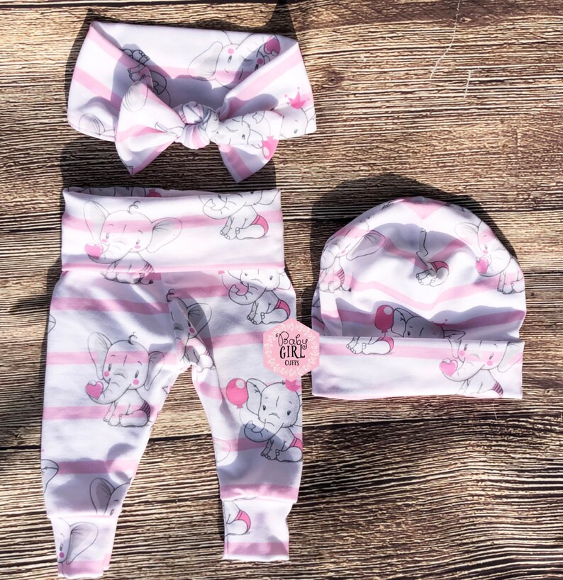 Baby Girl Coming Home Outfit Baby Girl Elephant Coming Home Etsy