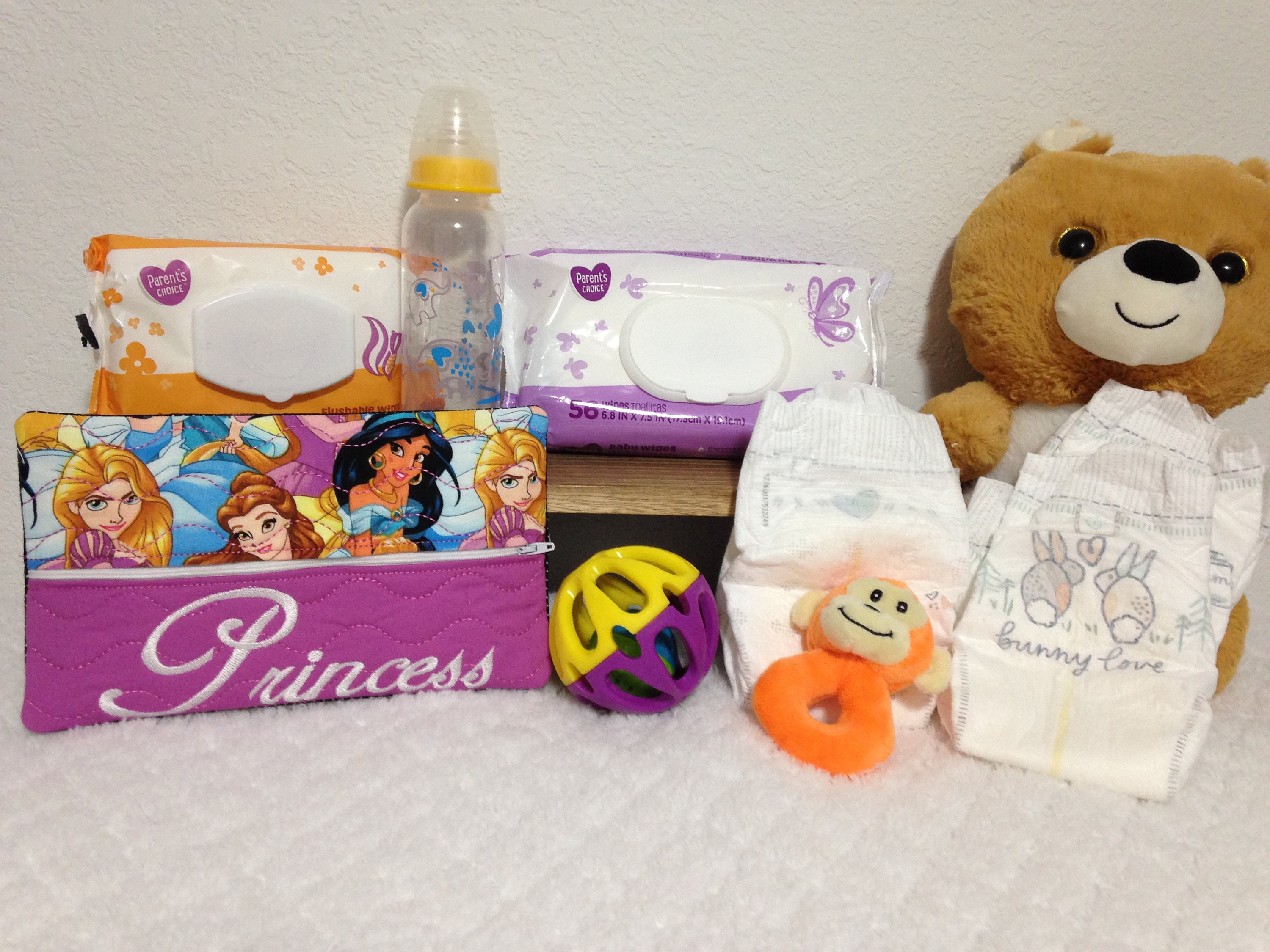 Disney princess princesses baby wipes case travel wipes Etsy
