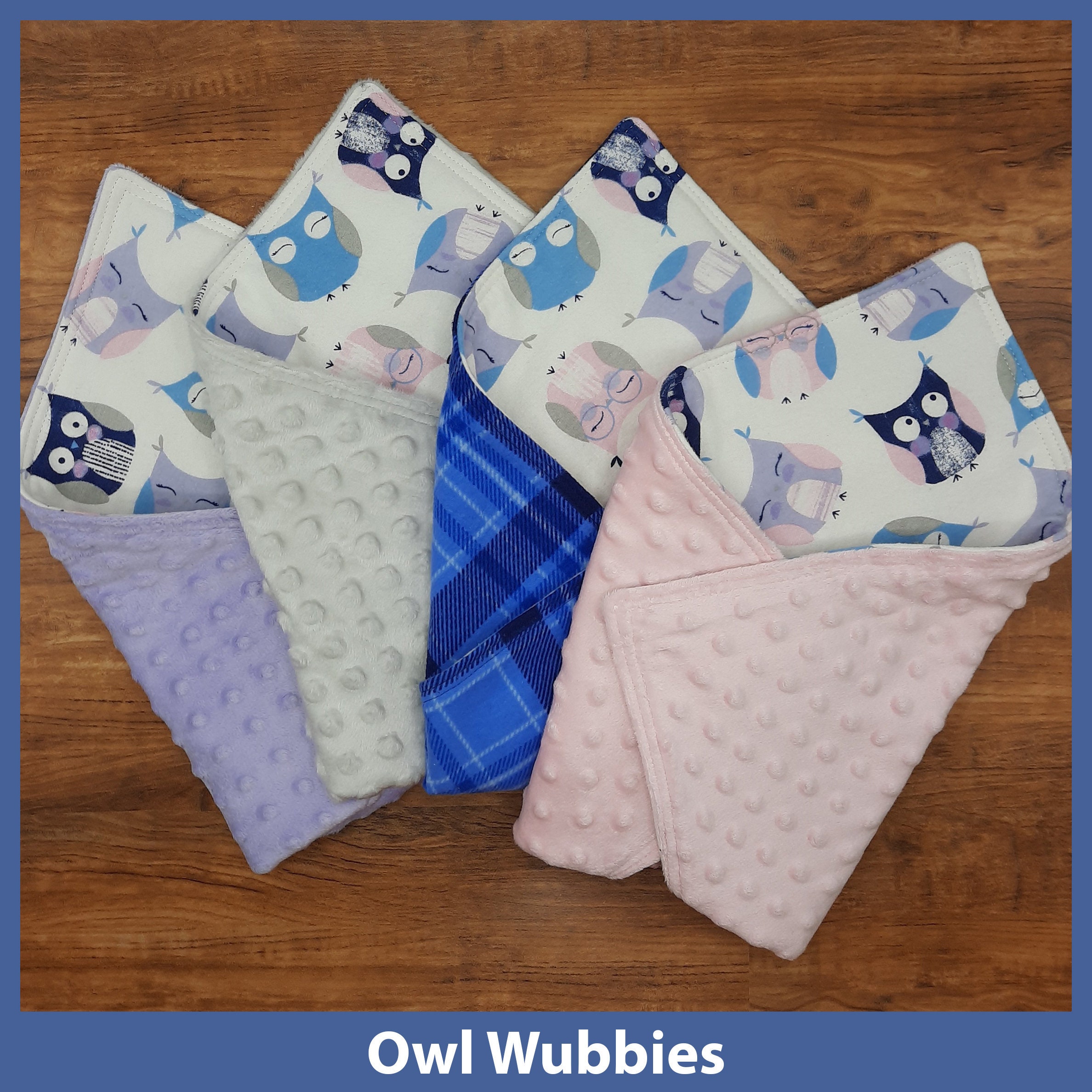 Soft Wubby™/owls/boy Girl Twins/lovey/security Blanket/baby Etsy